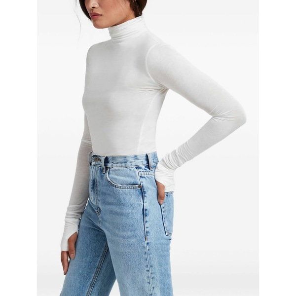 マルセラ レディース Tシャツ トップス Eloise sheer turtleneck top White|asty