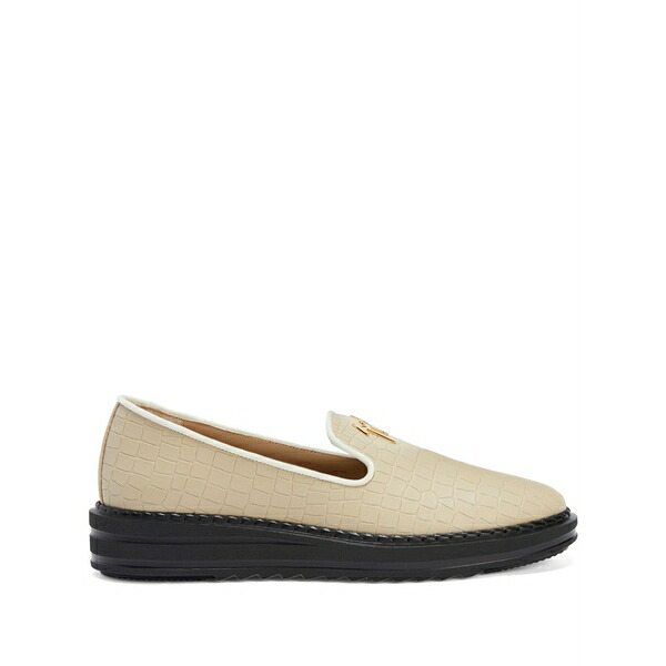 ジュゼッペザノッティ レディース スリッポン・ローファー シューズ Tim logo-lettering loafers Neutrals｜asty 43,080円