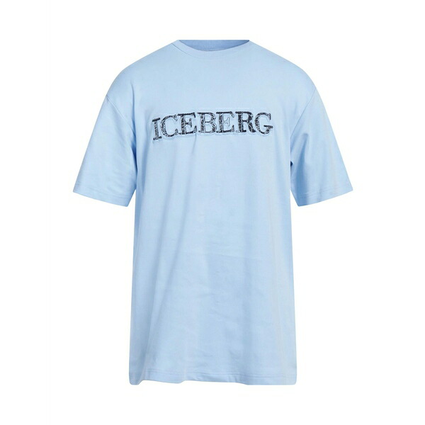 【送料無料】 アイスバーグ メンズ Tシャツ トップス T-shirts Azure