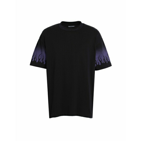 【送料無料】 ヴィジョン・オブ・スーパー メンズ Tシャツ トップス T-shirts Black