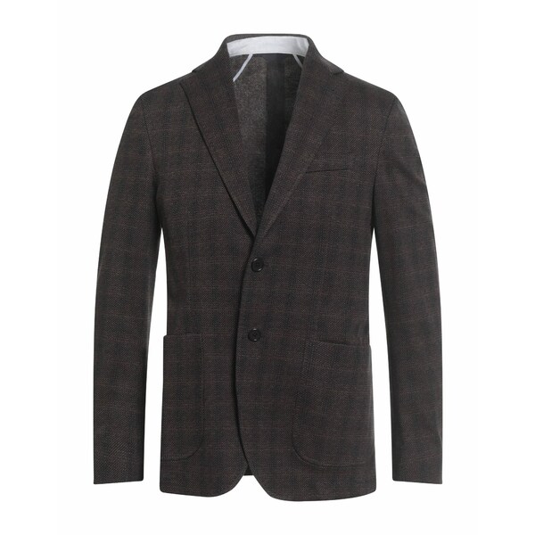【貨物輸送無料】 トンボリーニ メンズ 上衣＆上衣 アウター Blazers Brown コート・ジャケット-メンズファッション