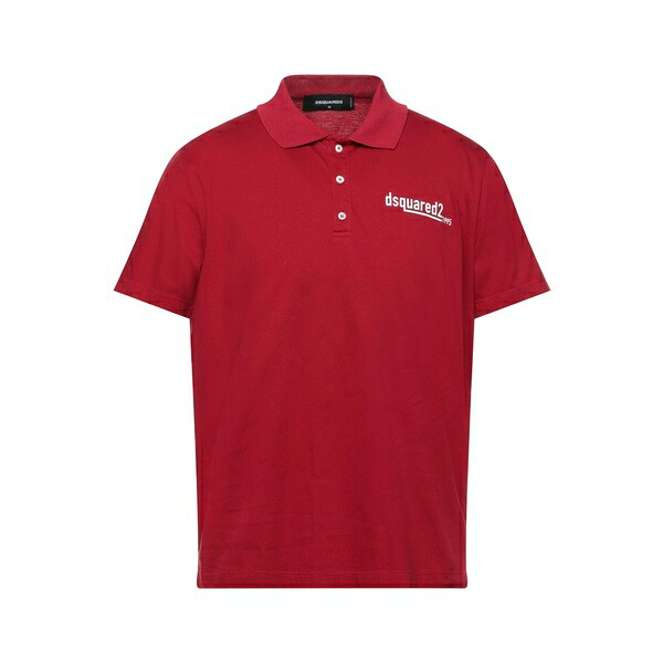 【送料無料】 ディースクエアード メンズ Tシャツ トップス Polo shirts Red
