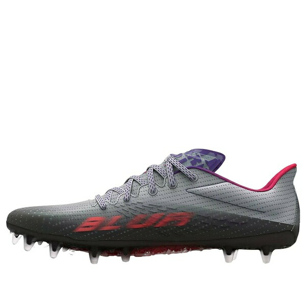 Under Armour アンダーアーマー レディース スニーカー 【(WMNS) Under Armour Blur Smoke MC Football Cleats \'Grey Black\' 3025123-100】 サイズ US_6(23.0cm)｜asty