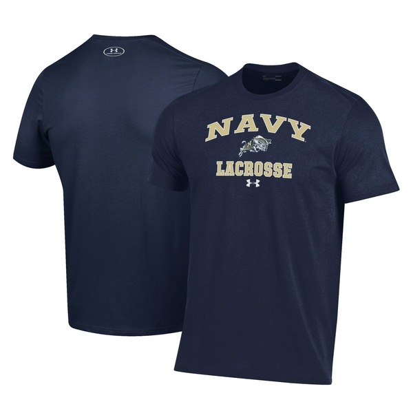 超美品の アンダーアーマー メンズ Tシャツ トップス Navy Midshipmen