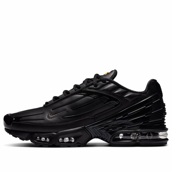 Nike ナイキ メンズ スニーカー 大気圏マックス 【Nike Air Max Plus 3 Leather \u0027Triple Black\u0027 CK6716-001】  大いさ US_10.5(28.5糎)