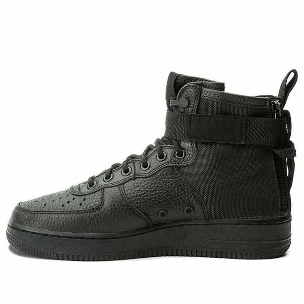 Nike ナイキ メンズ スニーカー エアフォース 【Nike SF Air Force 1 Mid 'Triple Black' 917753-005】 サイズ US_8(26.0cm)｜asty
