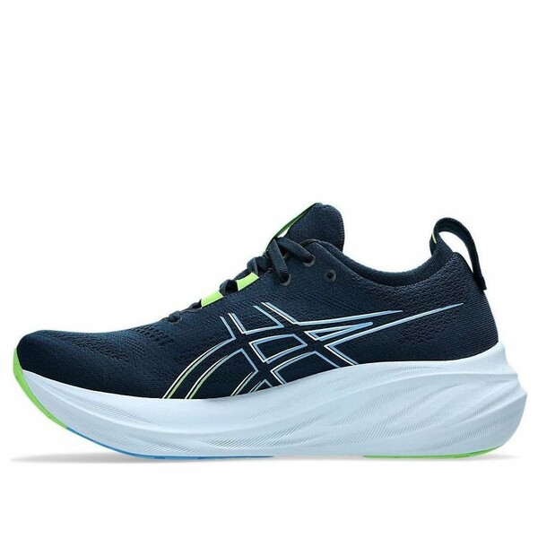 ASICS アシックス メンズ スニーカー  【ASICS Gel-Nimbus 26 \u0027French Blue Electric Lime\u0027 1011B794-400】  大いさ US_M_15 メンズ靴-スニーカー