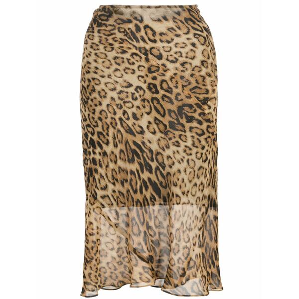 ニリロータン レディース スカート ボトムス Leopard-print skirt Brown|asty