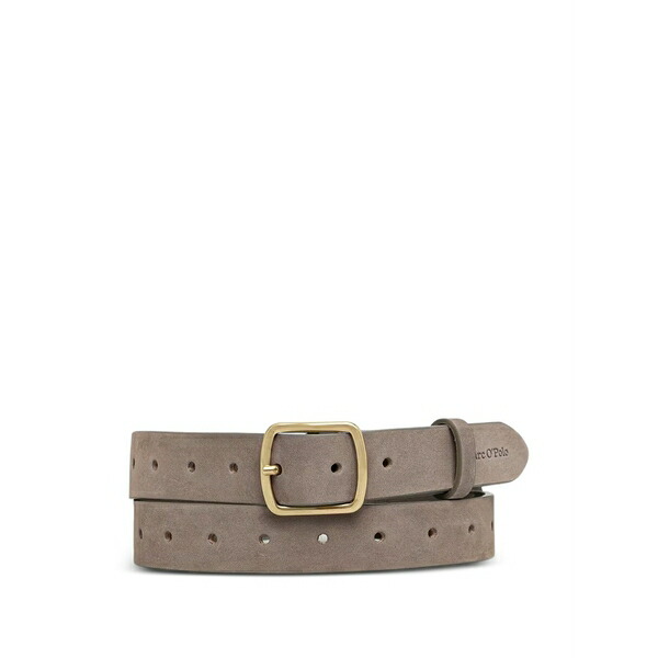 マルコポーロ レディース ベルト アクセサリー Perforated leather belt Grey｜asty 30,420円