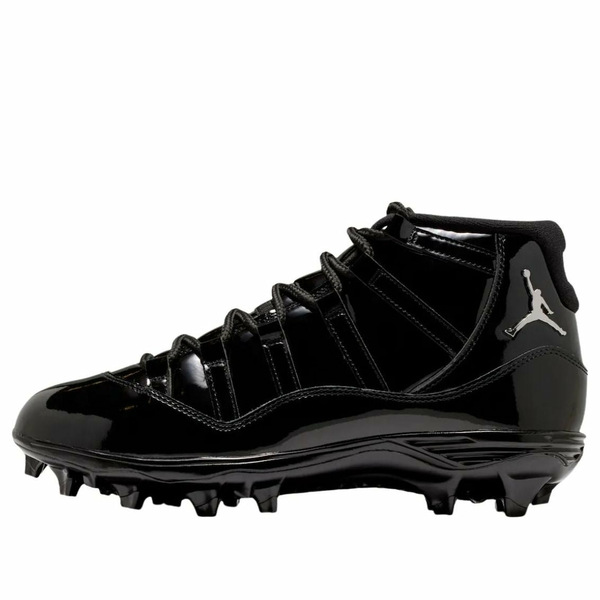 Jordan ジョーダン メンズ スニーカー  【Air Jordan 11 Mid TD Cleats \u0027Black Patent\u0027 HM7324-001】  大いさ US_7.5(25.5糎)