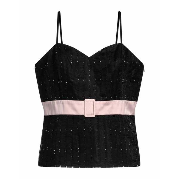 【送料無料】 カルロ ピニャテッリ レディース Tシャツ トップス Tops Black