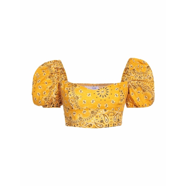 【送料無料】 エムシーツーセイントバース レディース Tシャツ トップス Tops Yellow