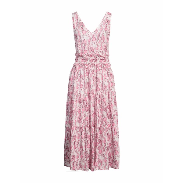 【送料無料】 １２０％リノ レディース ワンピース トップス Midi dresses Pink