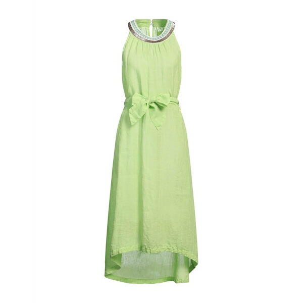 【送料無料】 １２０％リノ レディース ワンピース トップス Midi dresses Green
