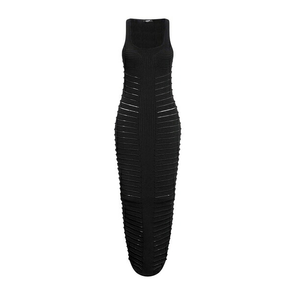 【送料無料】 バルマン レディース ワンピース トップス Midi dresses Black 157,900円