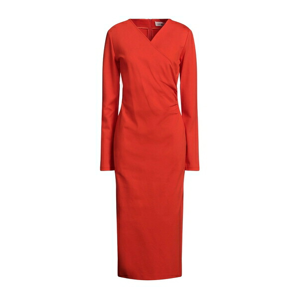 【送料無料】 メイメイジェイ レディース ワンピース トップス Midi dresses Red