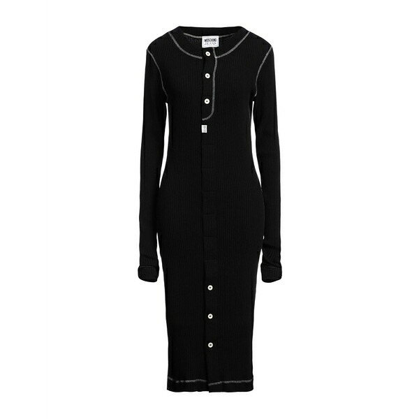 【送料無料】 モスキーノ レディース ワンピース トップス Midi dresses Black