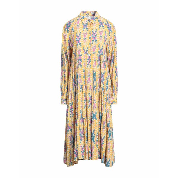 【送料無料】 リプレイ レディース ワンピース トップス Midi dresses Yellow