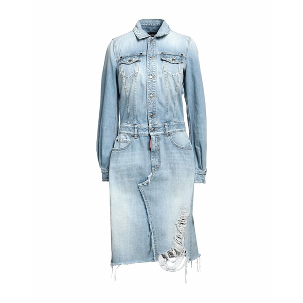 【送料無料】 ディースクエアード レディース ワンピース トップス Midi dresses Blue 37,570円