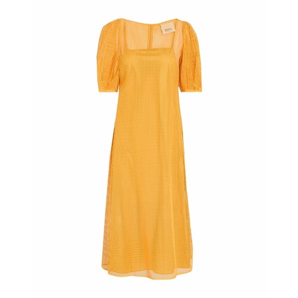 【送料無料】 エリカ・カヴァリーニ レディース ワンピース トップス Midi dresses Orange
