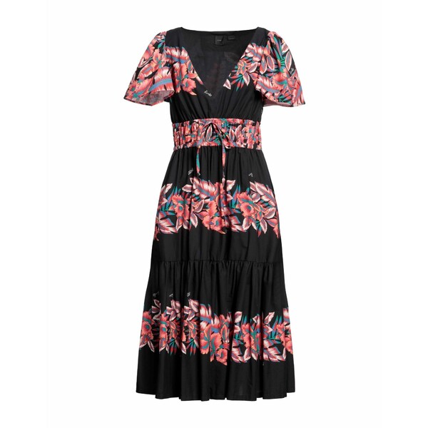 【送料無料】 ピンコ レディース ワンピース トップス Midi dresses Black
