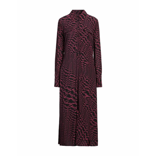 【送料無料】 ピンコ レディース ワンピース トップス Midi dresses Black|asty