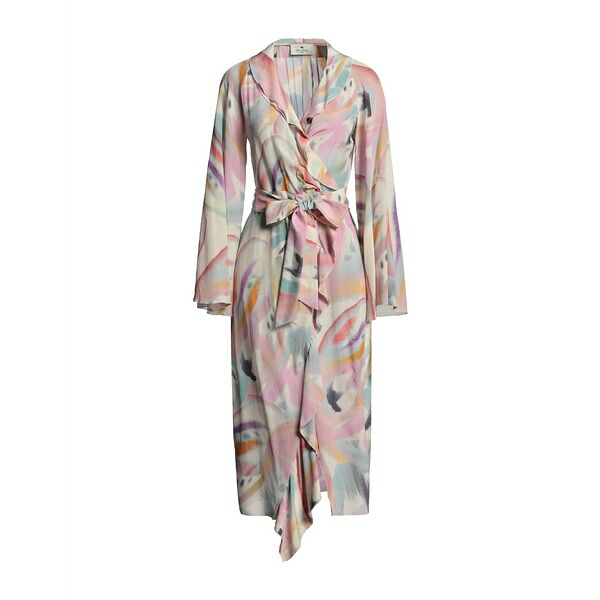 【送料無料】 エトロ レディース ワンピース トップス Midi dresses Pink｜asty