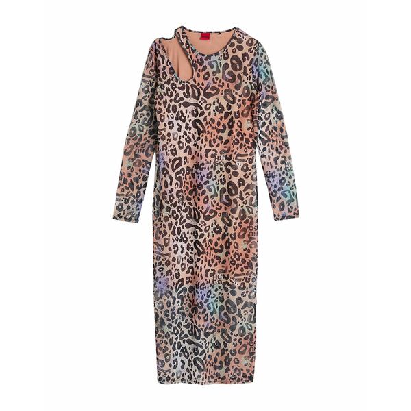【送料無料】 ヒューゴボス レディース ワンピース トップス Midi dresses Beige