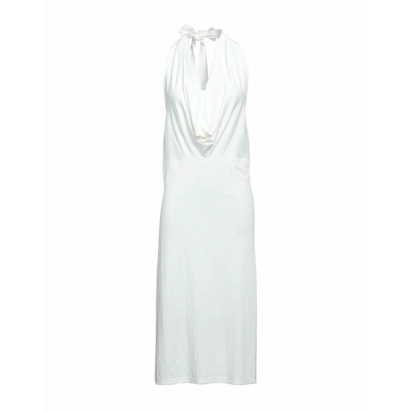 【送料無料】 アレッシオ バルデッレ レディース ワンピース トップス Midi dresses White