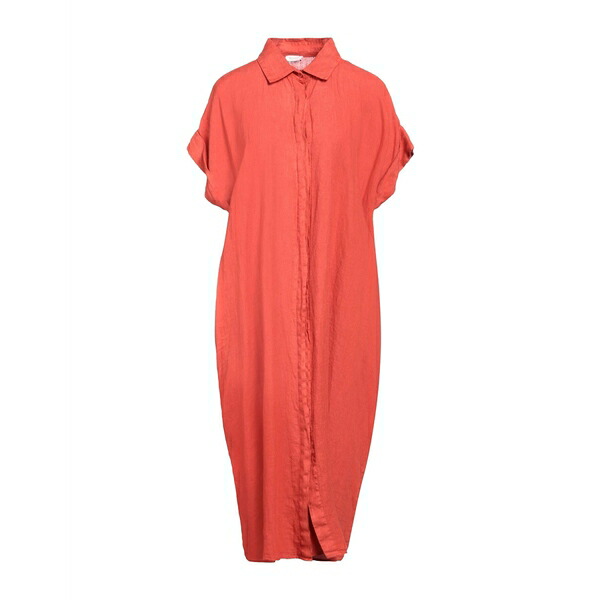【送料無料】 ロッソピューロ レディース ワンピース トップス Midi dresses Orange