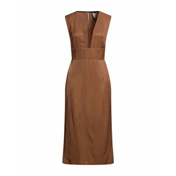 【送料無料】 アレッシアサンティ レディース ワンピース トップス Midi dresses Brown