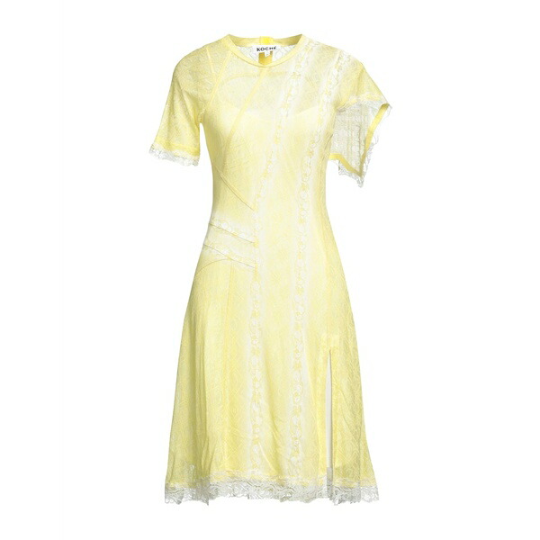 【送料無料】 コッホ レディース ワンピース トップス Midi dresses Yellow