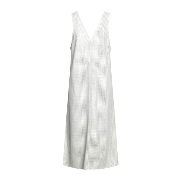 【送料無料】 マトリエル レディース ワンピース トップス Midi dresses White