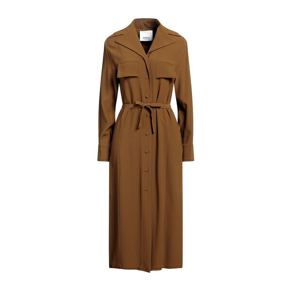 【送料無料】 エリカ・カヴァリーニ レディース ワンピース トップス Midi dresses Brown｜asty 53,280円