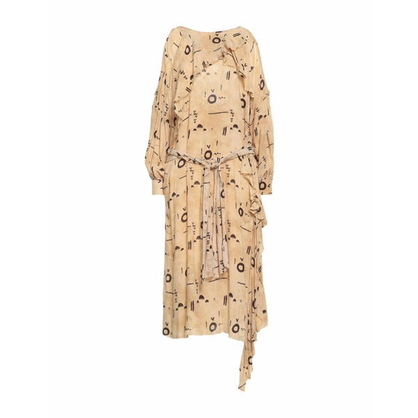 【送料無料】 ワン ティースプーン レディース ワンピース トップス Midi dresses Yellow