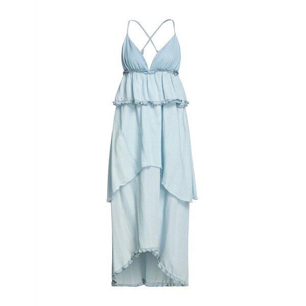【送料無料】 ピンコ レディース ワンピース トップス Midi dresses Azure