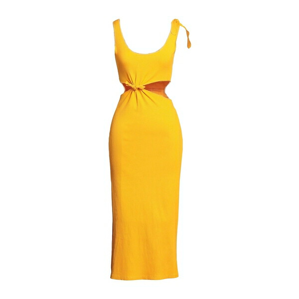 【貨物輸送無料】 真砂ロ レディース 衣装 トップス Midi dresses Orange