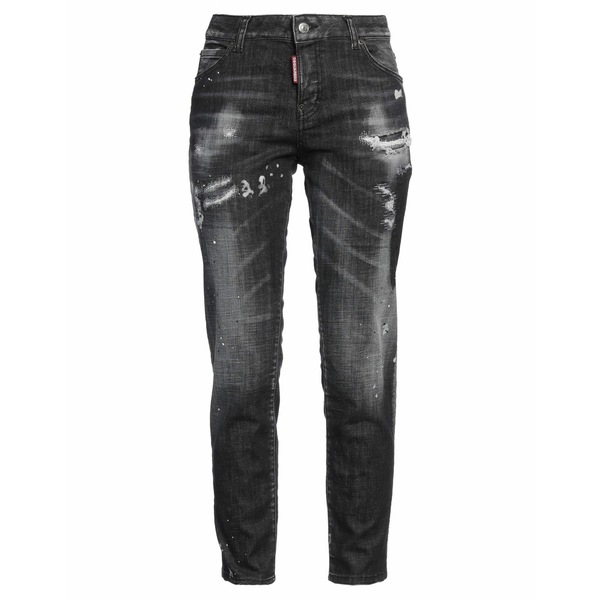 【送料無料】 ディースクエアード レディース デニムパンツ ボトムス Jeans Black｜asty