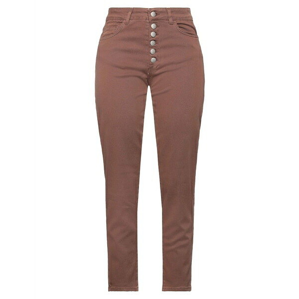 【送料無料】 カルティカ レディース デニムパンツ ボトムス Jeans Brown|asty