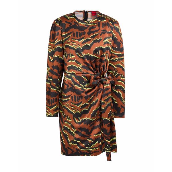 【貨物輸送無料】 ヒューゴボス レディース 衣装 トップス Mini dresses Brown