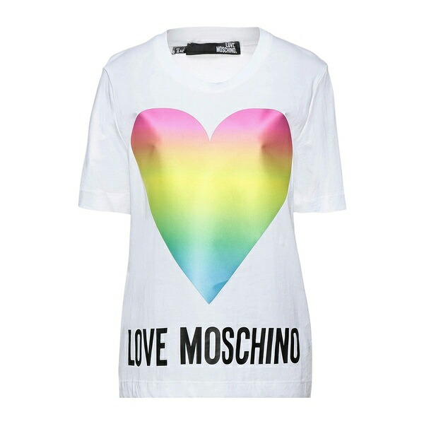 【送料無料】 モスキーノ レディース Tシャツ トップス T-shirts White