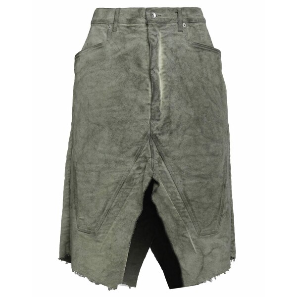 【送料無料】 リックオウエンス レディース スカート ボトムス Midi skirts Green|asty