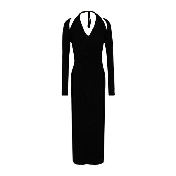 【送料無料】 エーケプ レディース ワンピース トップス Midi dresses Black