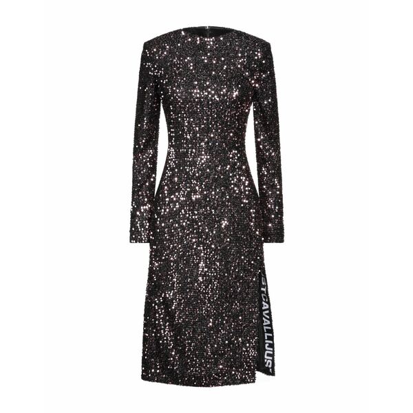 【送料無料】 ロベルトカヴァリ レディース ワンピース トップス Midi dresses Black
