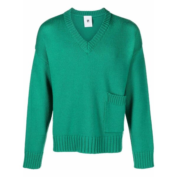 PT Torino PTトリノ ニットセーター アウター メンズ Sweaters Blue 正規品の販売