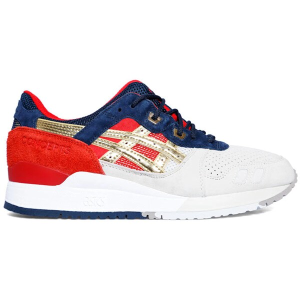 ASICS アシックス メンズ スニーカー  【ASICS Gel-Lyte III Concepts Boston Tea Party (Special Box)】  大きさ US_12(30.0珊) Silver Cloud/Gold