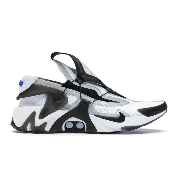 Nike ナイキ メンズ スニーカー  【Nike Adapt Huarache White Black (EU Charger)】  大きさ US_6.5(24.5珊) White/Black-Bright Crimson-Racer Blue