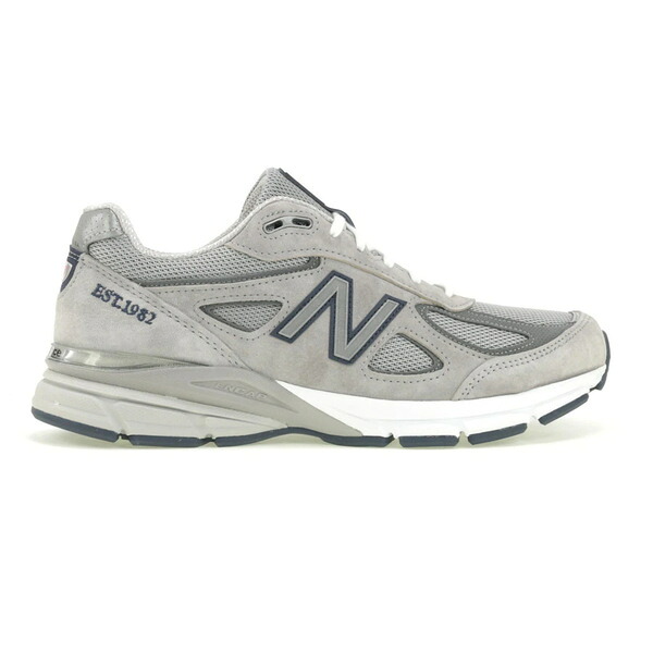 New Balance ニュー平衡にする メンズ スニーカー  【New Balance 990v4 MiUSA Est. 1982 Grey】  大きさ US_10.5(28.5珊) Grey/Navy
