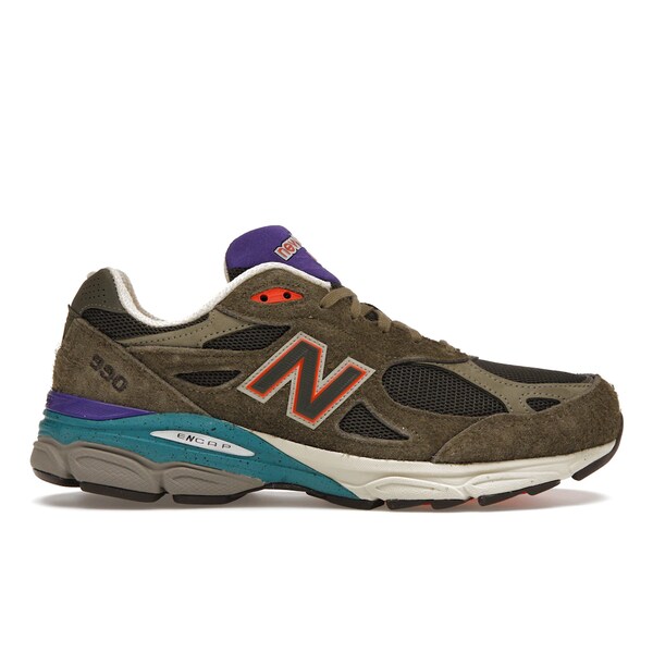 New Balance ニュー平衡にする メンズ スニーカー  【New Balance 990v3 MiUSA YCMC】  大きさ US_7.5(25.5珊) Green/Purple/Orange