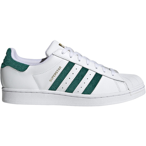 adidas アディダス メンズ スニーカー  【adidas Superstar Chenille Stripes Cloud White Green】  大いさ US_9.5(27.5糎) Cloud White / Cloud White / Gold Metallic